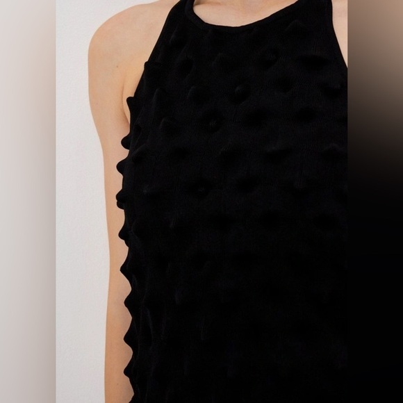 Adolpho Dominguez Black Knit Tank, BNWT, Large - Picture 3 of 16
